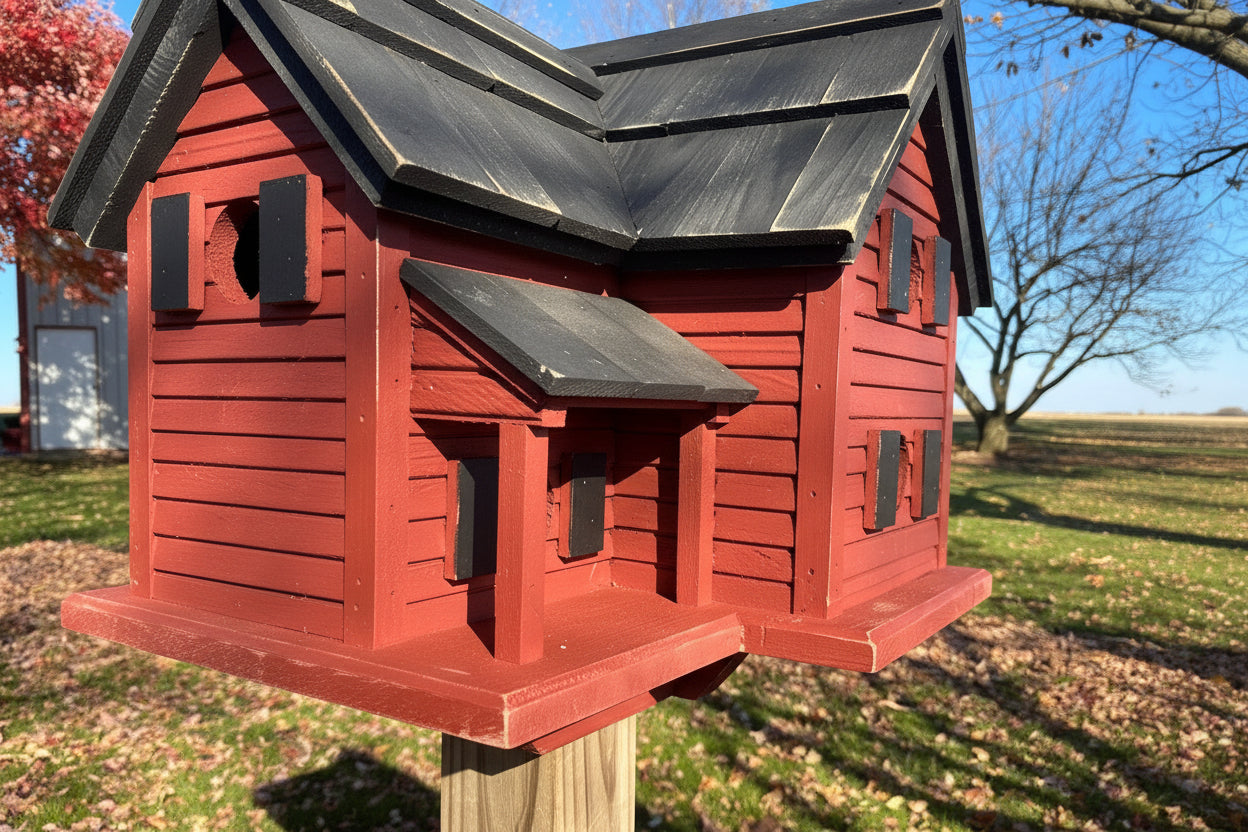 Cottage Style Birdhouse | Reclaimed Materials | Large Birdhouse | SH - BH4 - BIRDLOVER