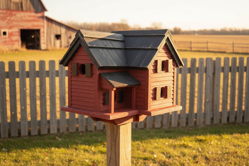 Cottage Style Birdhouse | Reclaimed Materials | Large Birdhouse | SH - BH4 - BIRDLOVER