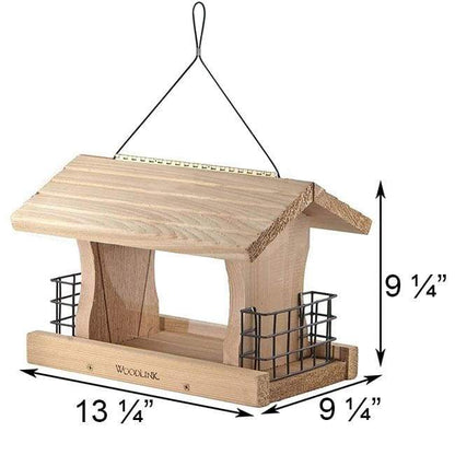 Deluxe Cedar Bird Feeder with Suet Cages