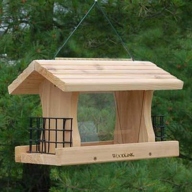 Deluxe Cedar Bird Feeder with Suet Cages