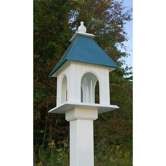 Dogwood Bird Feeder with Verdigris Roof - BIRDLOVER