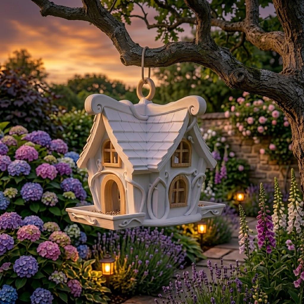 Fantasy Garden Bird Feeder — Unique Outdoor Decor - BIRDLOVER