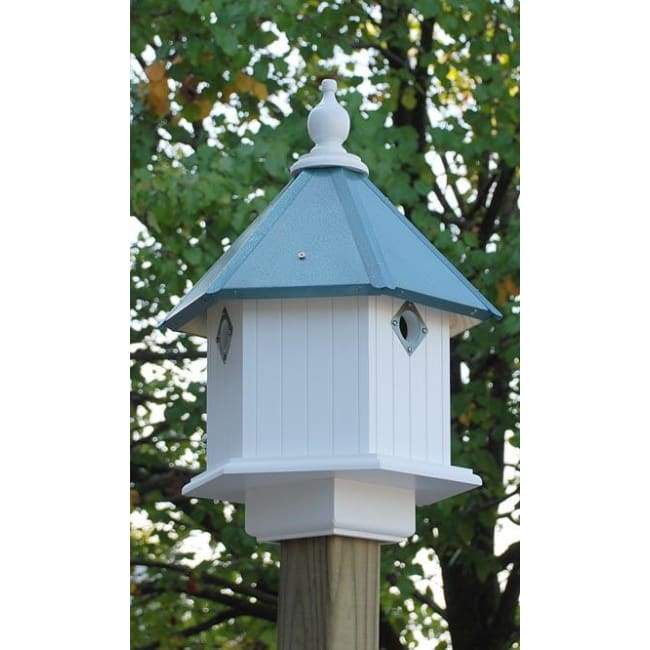 Gardenia Bird House with Verdigris Roof