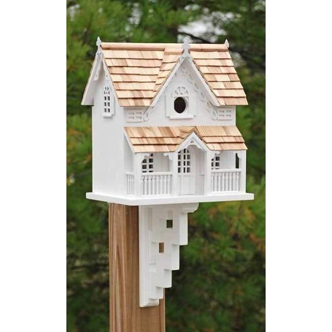 Gingerbread Cottage Bird House with Mounting Bracket