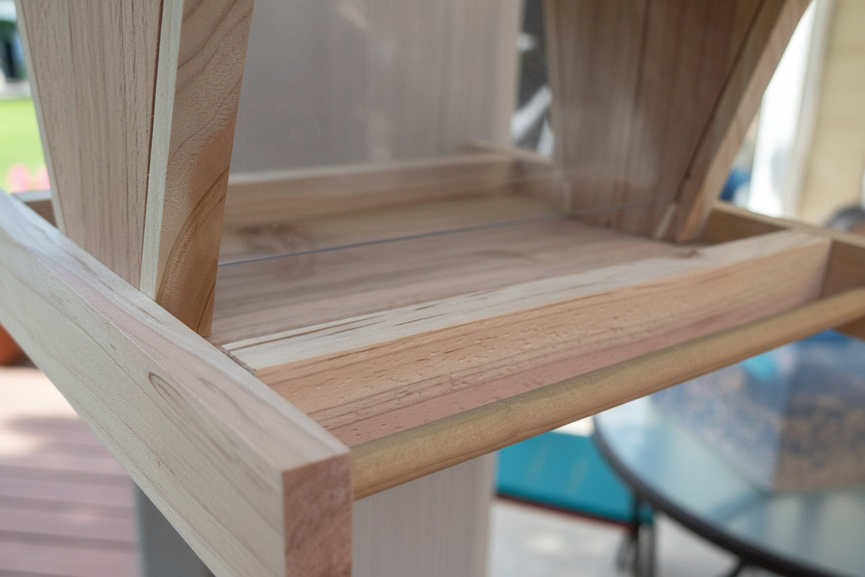 Handcrafted Cedar Hanging Bird Feeder - 3lb Capacity - BIRDLOVER