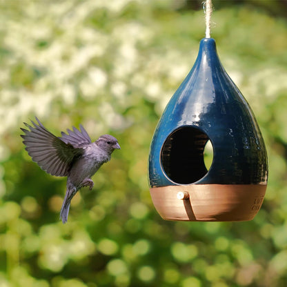Handmade Ceramic Bird Feeder Set — Water & Food Station - BIRDLOVER