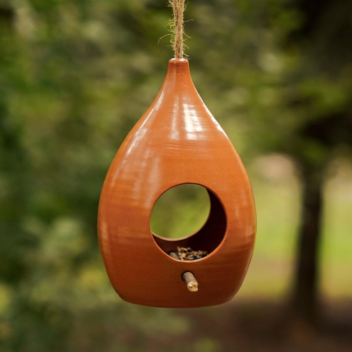 Handmade Ceramic Bird Feeder Set — Water & Food Station - BIRDLOVER