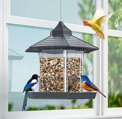 Hanging Bird Feeder: Squirrel Proof, Weather - Resistant, 3.2 LBS Capacity - BIRDLOVER