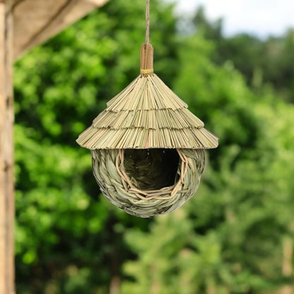Hanging Willow Birdhouse — Handcrafted Hummingbird Haven - BIRDLOVER