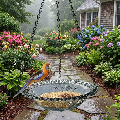Hanging Solar Waterfall Bird Bath Fountain — Outdoor Hummingbird Feeder - BIRDLOVER
