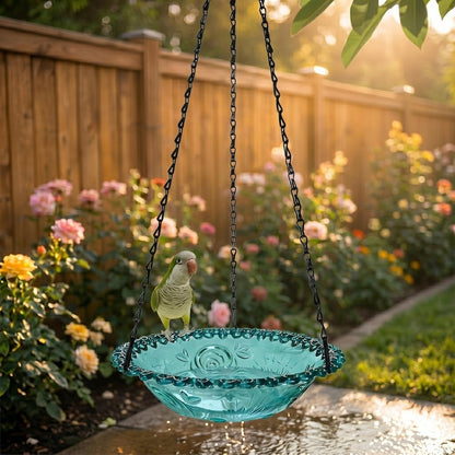 Hanging Solar Waterfall Bird Bath Fountain — Outdoor Hummingbird Feeder - BIRDLOVER