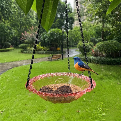 Hanging Solar Waterfall Bird Bath Fountain — Outdoor Hummingbird Feeder - BIRDLOVER