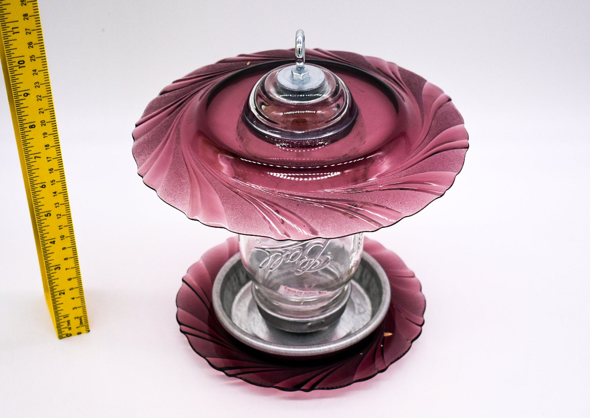 Amethyst Glass Finch Feeder — Mason Jar Bird Feeder - BIRDLOVER
