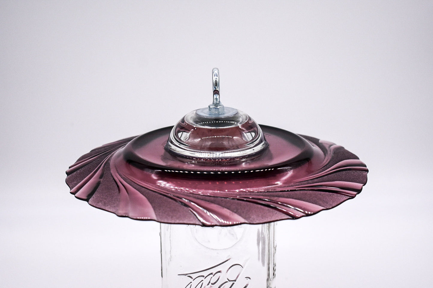 Amethyst Glass Finch Feeder — Mason Jar Bird Feeder - BIRDLOVER