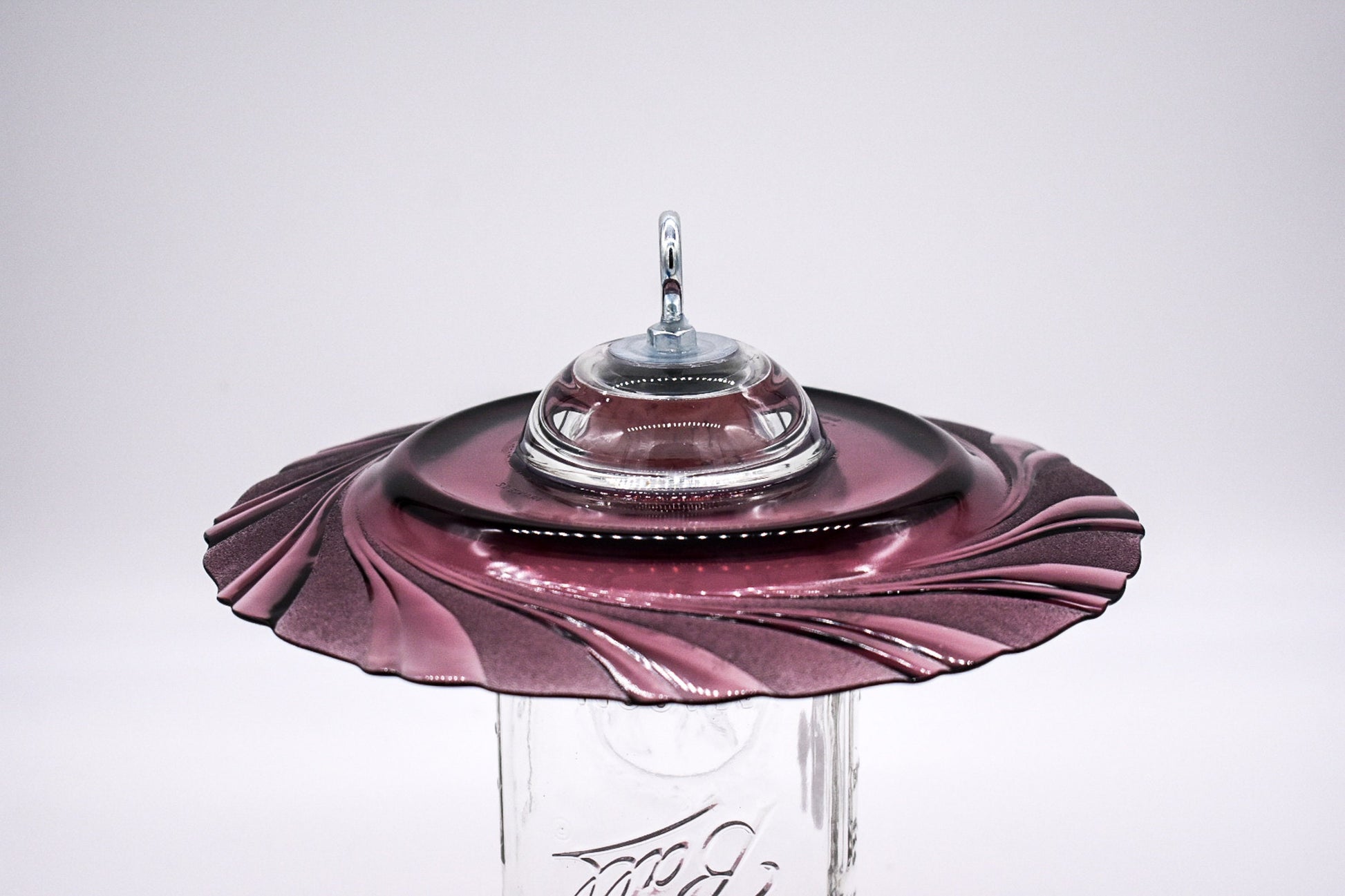 Amethyst Glass Finch Feeder — Mason Jar Bird Feeder - BIRDLOVER