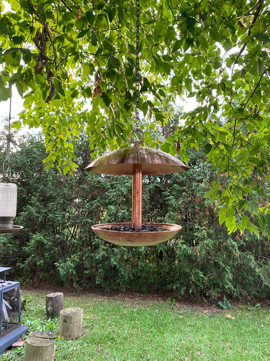 Bird Feeder Made from Pure Copper & Brass Hardware — No Plastic - BIRDLOVER