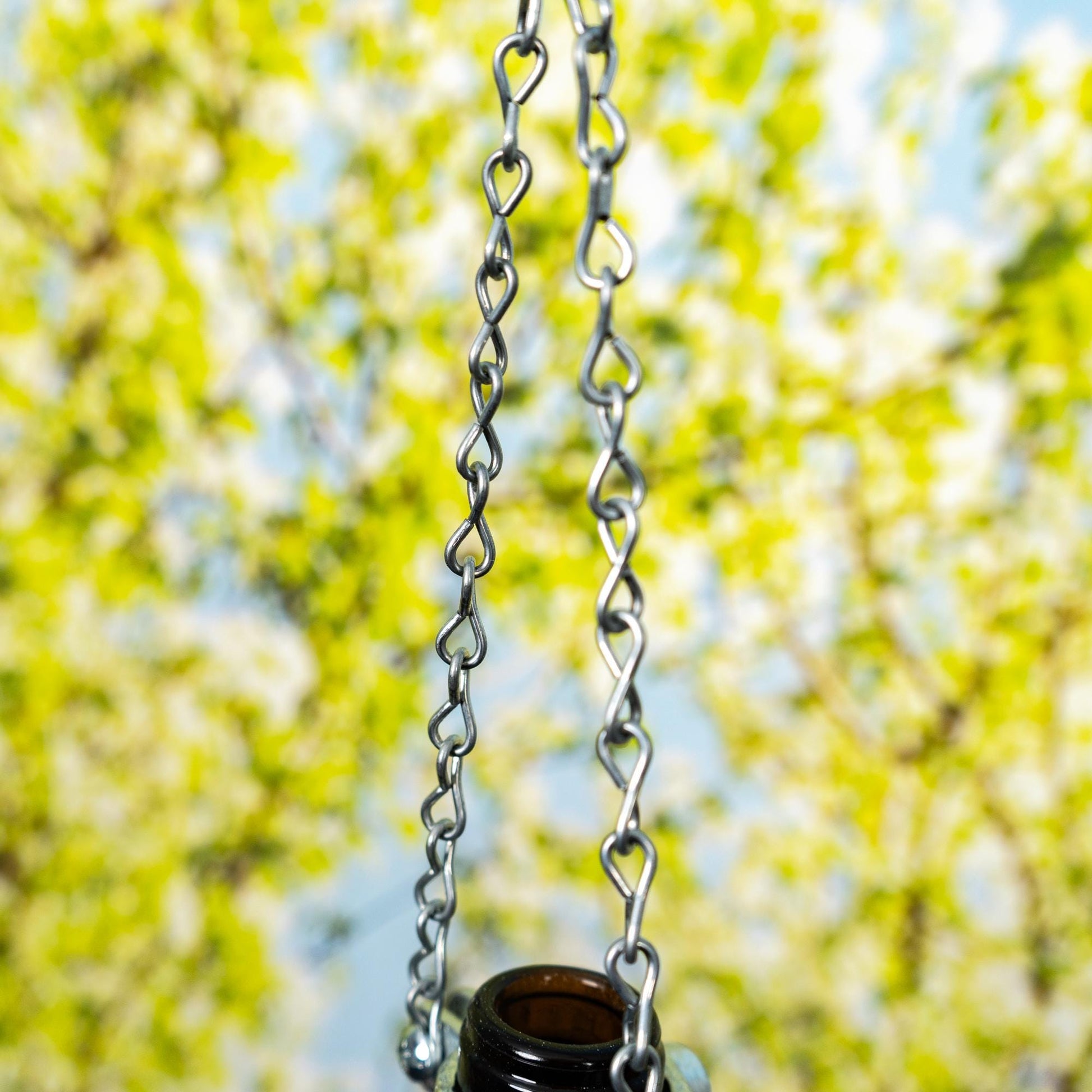 Handmade Wine Bottle Bird Feeder — Upcycled Garden Decor - BIRDLOVER