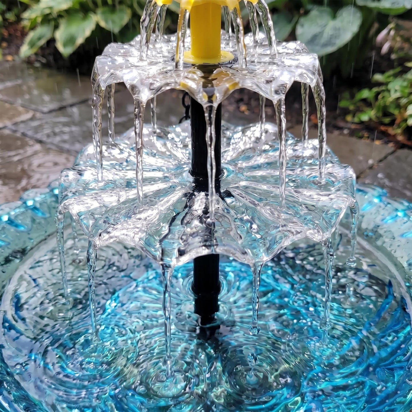 Hanging Solar Waterfall Bird Bath Fountain — Outdoor Hummingbird Feeder - BIRDLOVER
