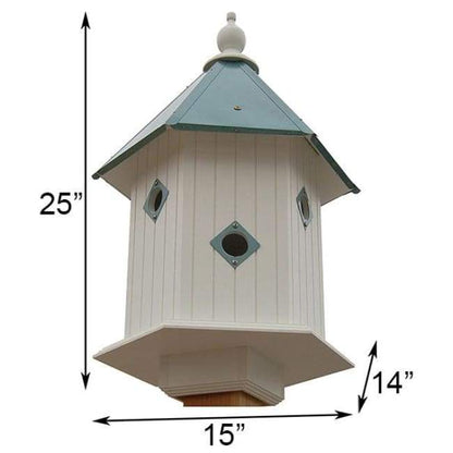 Magnolia Bird House with Verdigris Roof