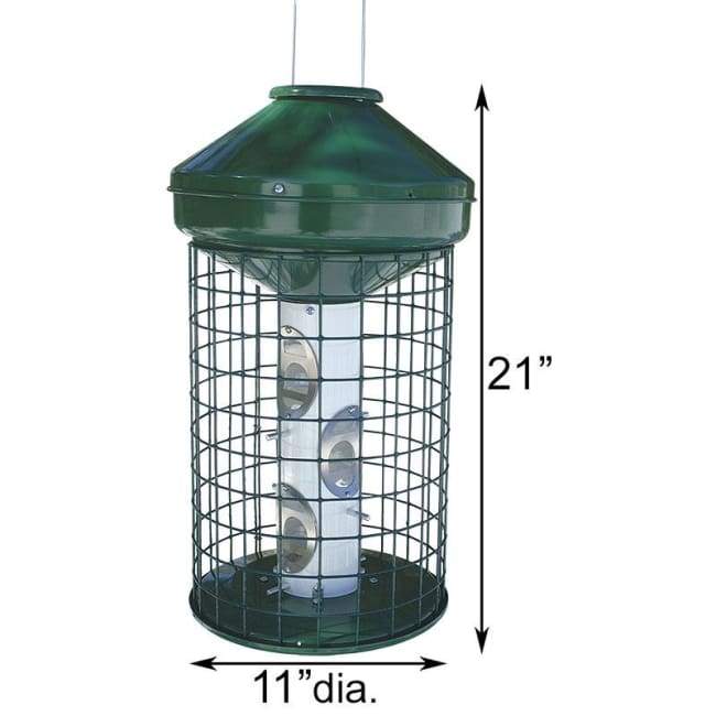 Caged Avian Mixed Seed Bird Feeder