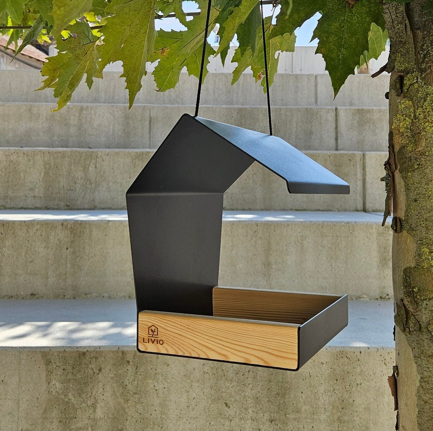 Modern Bird Feeder | Bird House | Bird Feeder | Hanging Bird Feeder | Minimalist Bird Feeder | Bird Lover | Garden Decor | Bird Shelter - BIRDLOVER
