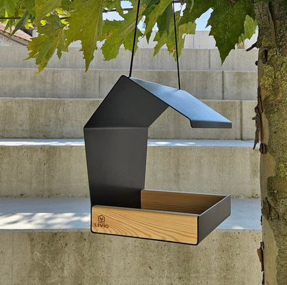Modern Bird Feeder | Bird House | Bird Feeder | Hanging Bird Feeder | Minimalist Bird Feeder | Bird Lover | Garden Decor | Bird Shelter - BIRDLOVER