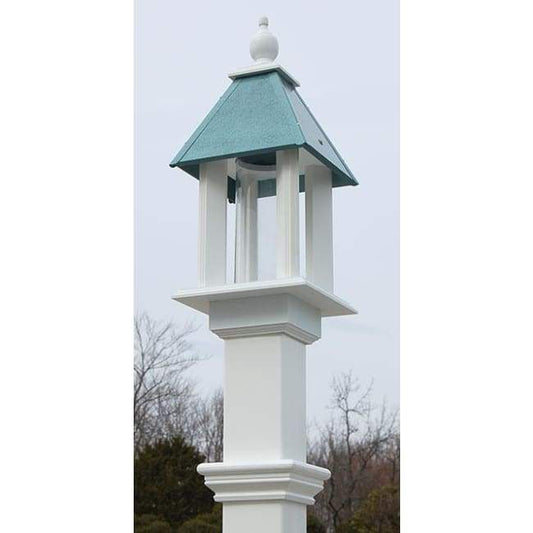 Pavilion Bird Feeder with Verdigris Roof - BIRDLOVER