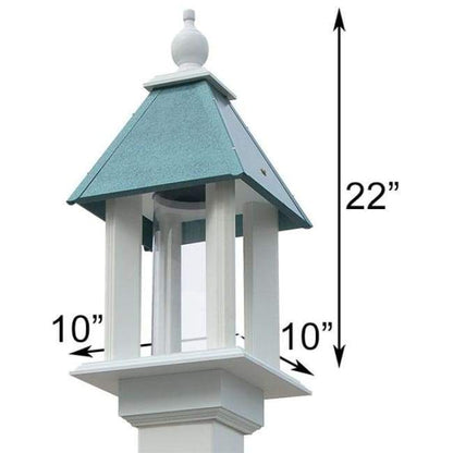 Pavilion Bird Feeder with Verdigris Roof