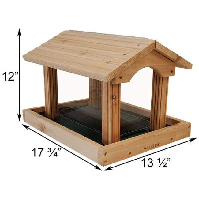 Professional Series Large Cedar Hopper Bird Feeder