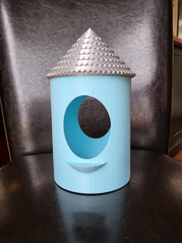 Round Shingled Roof Bird Feeder | Team Colors | Bird | Outdoor | Birdfeed | Conical | Shingled Roof | Circular Birdfeeder | - BIRDLOVER