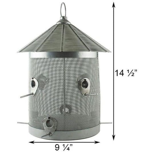 Rustic Farmhouse Mesh Silo Bird Feeder