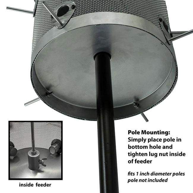 Rustic Farmhouse Mesh Silo Bird Feeder