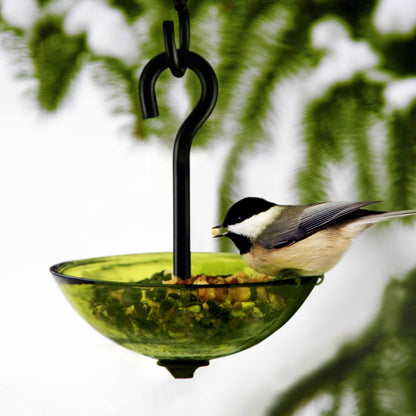 Single Hanging Poppy Bird Feeder with Nylon Rope | Decorative Bird Feeder for Birds, Outdoor Garden Decor & Unique Gift - BIRDLOVER
