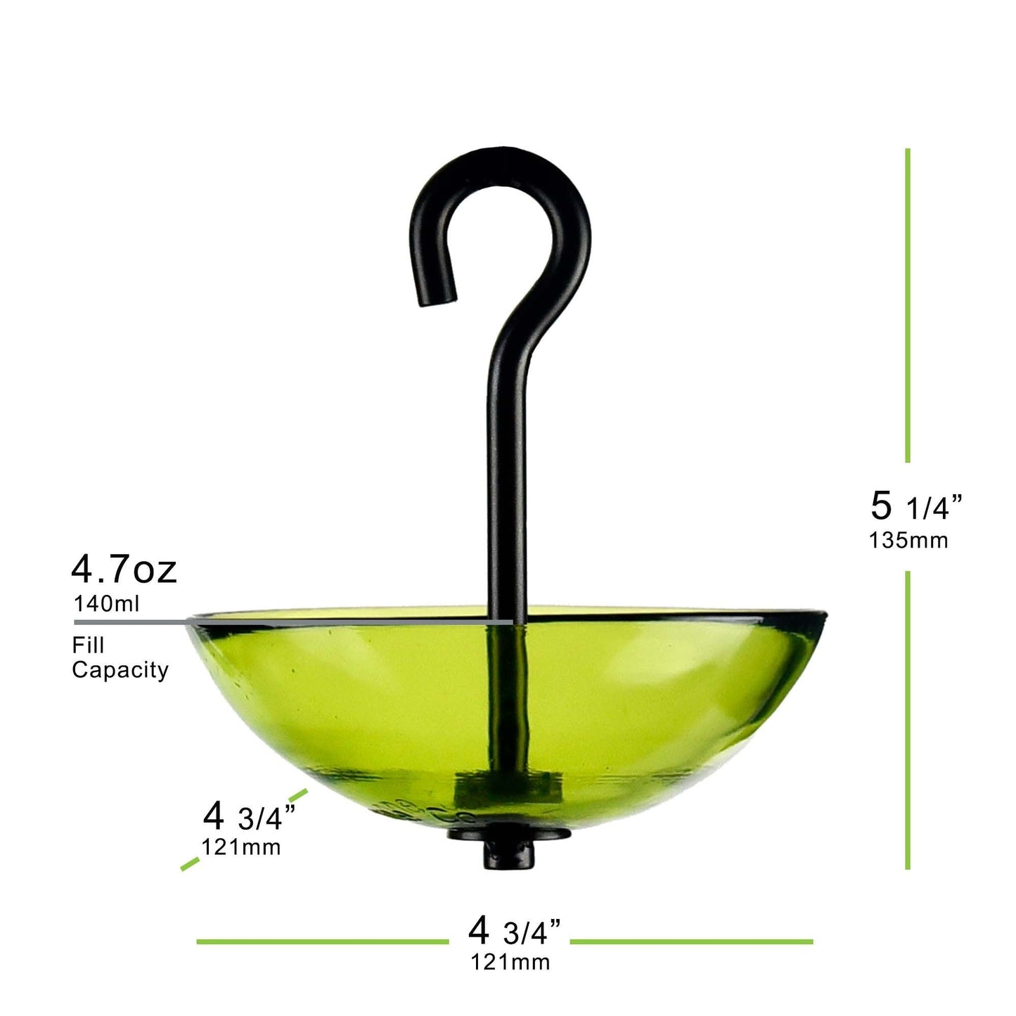 Single Hanging Poppy Bird Feeder with Nylon Rope | Decorative Bird Feeder for Birds, Outdoor Garden Decor & Unique Gift - BIRDLOVER