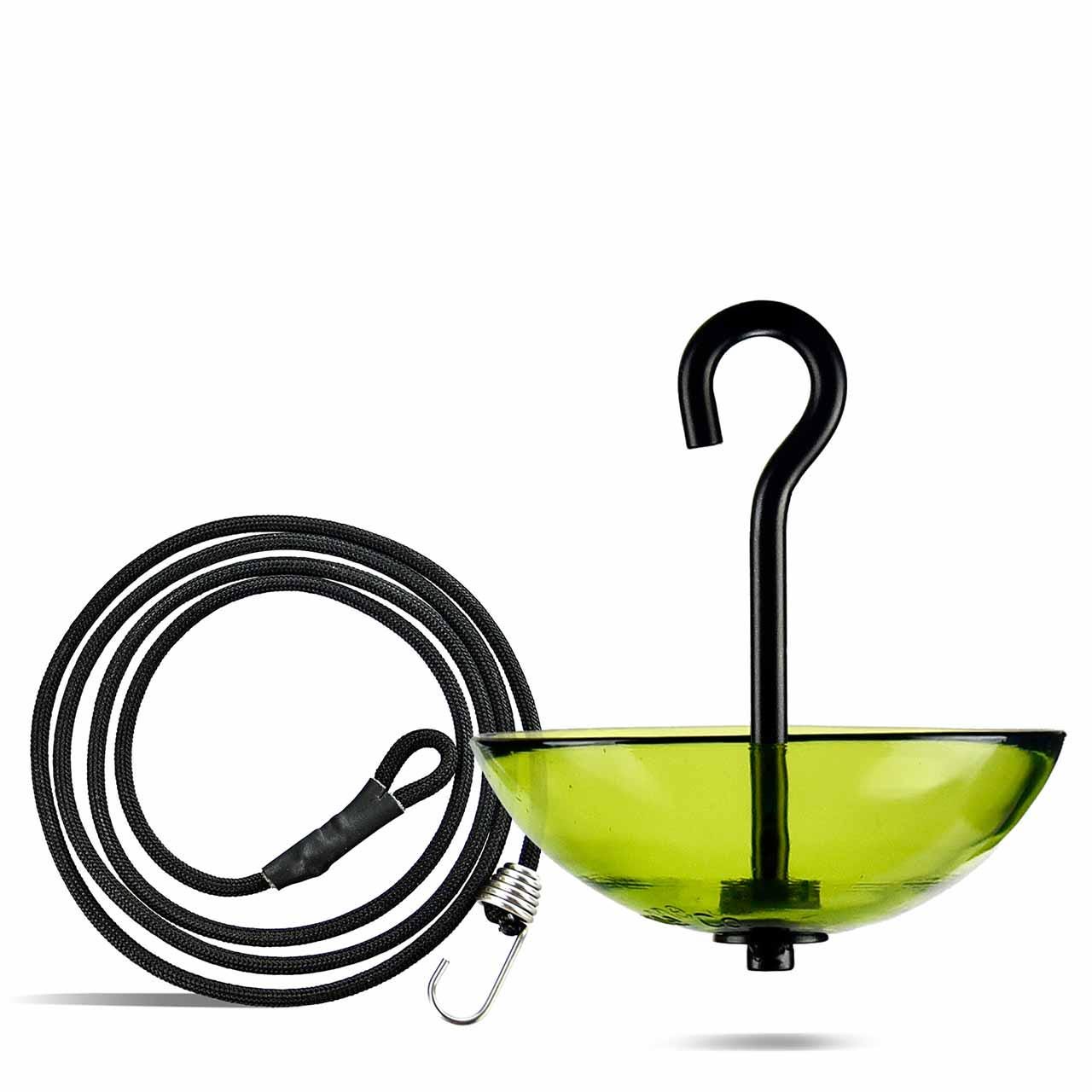 Single Hanging Poppy Bird Feeder with Nylon Rope | Decorative Bird Feeder for Birds, Outdoor Garden Decor & Unique Gift - BIRDLOVER