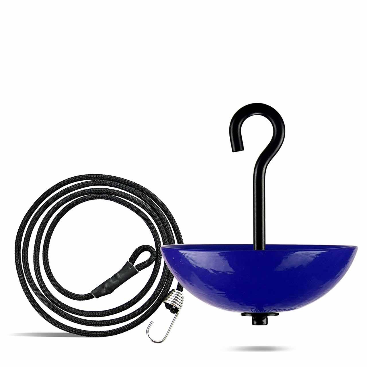 Single Hanging Poppy Bird Feeder with Nylon Rope | Decorative Bird Feeder for Birds, Outdoor Garden Decor & Unique Gift - BIRDLOVER