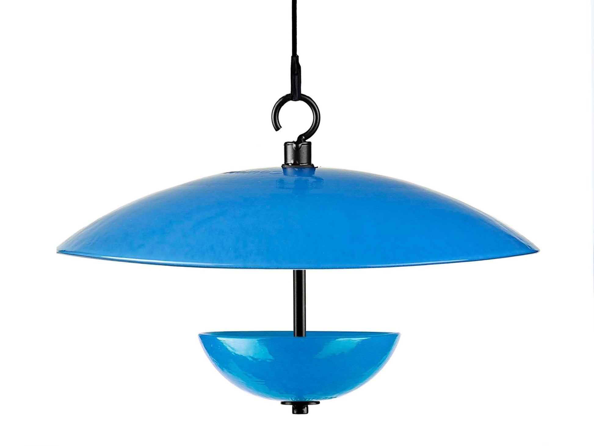 Single Poppy Bird Feeder with Baffle and Steel Core Rope | Hanging Bird Feeders for Birds, Outdoor Garden Decor & Unique Gift - BIRDLOVER