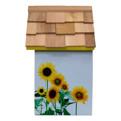 Standard Bird Cottage, Sunflower Print - BIRDLOVER