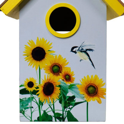 Standard Bird Cottage, Sunflower Print - BIRDLOVER