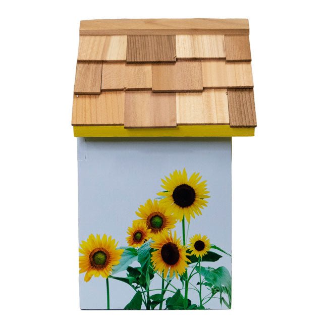 Standard Bird Cottage, Sunflower Print - BIRDLOVER