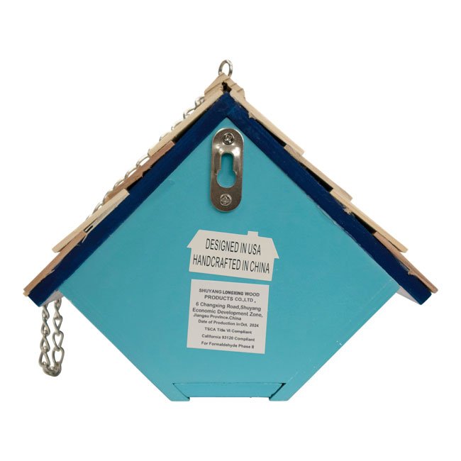 Stitch Hanging Wren House, Blue - BIRDLOVER