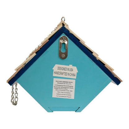 Stitch Hanging Wren House, Blue - BIRDLOVER