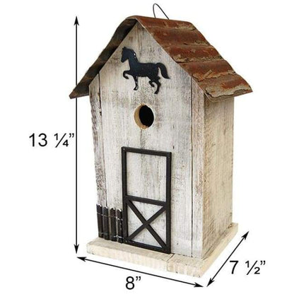 Summitville Stable Bird House, White