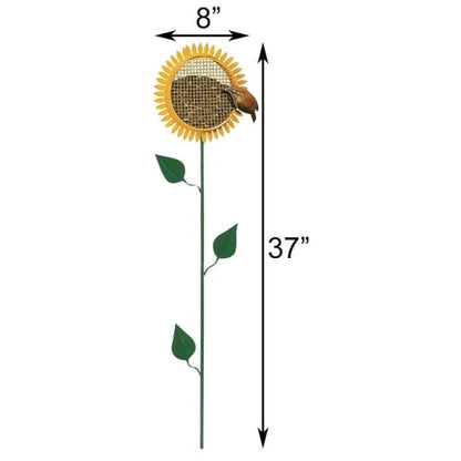 Sunflower Staked Bird Feeder