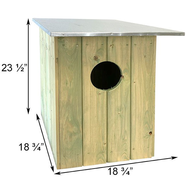 Tawny or Barred Owl House - BIRDLOVER