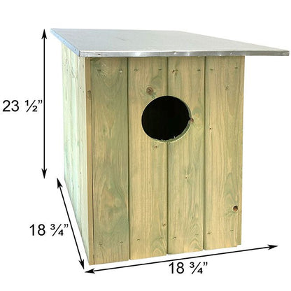 Tawny or Barred Owl House - BIRDLOVER