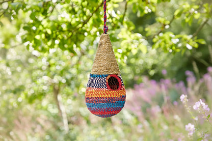 Teardrop Recycled Cotton Birdhouse - Fair Trade - BIRDLOVER