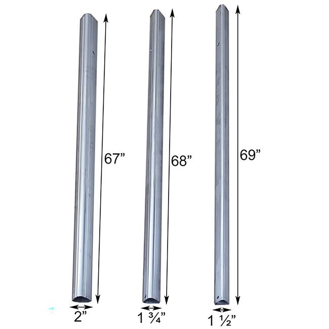 Telescoping Aluminum Tri - Pole with Ground Socket - BIRDLOVER