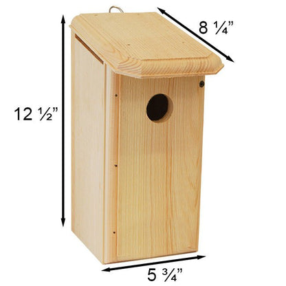 Titmouse, Warbler & Tree Swallow Bird House - BIRDLOVER