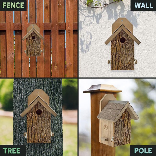 Uncle Dunkel's Bark Clad Ultimate Bluebird House - BIRDLOVER